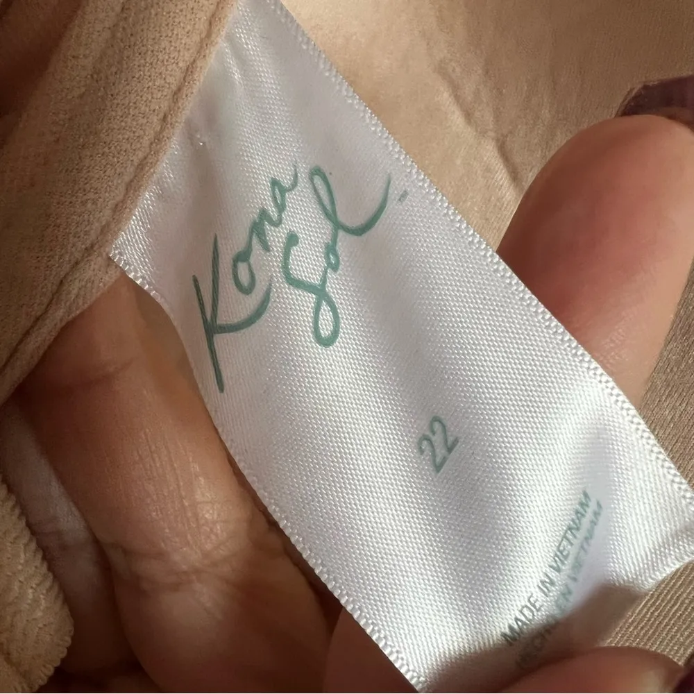 Pink Tummy Control Twist Front Full Coverage Strapless Bathingsuit - Image 8