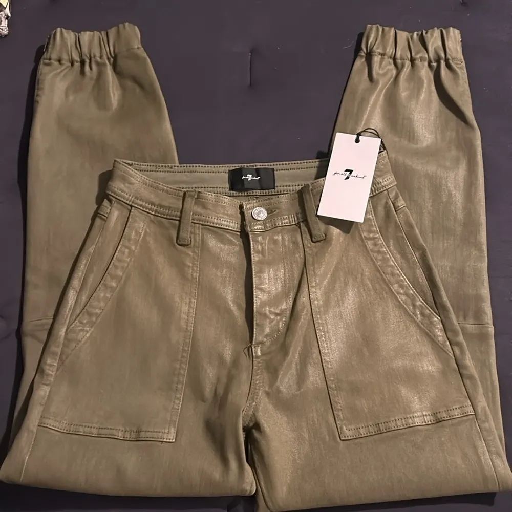 7 For All Mankind Coated Boyfriend Jogger Jeans - Image 5