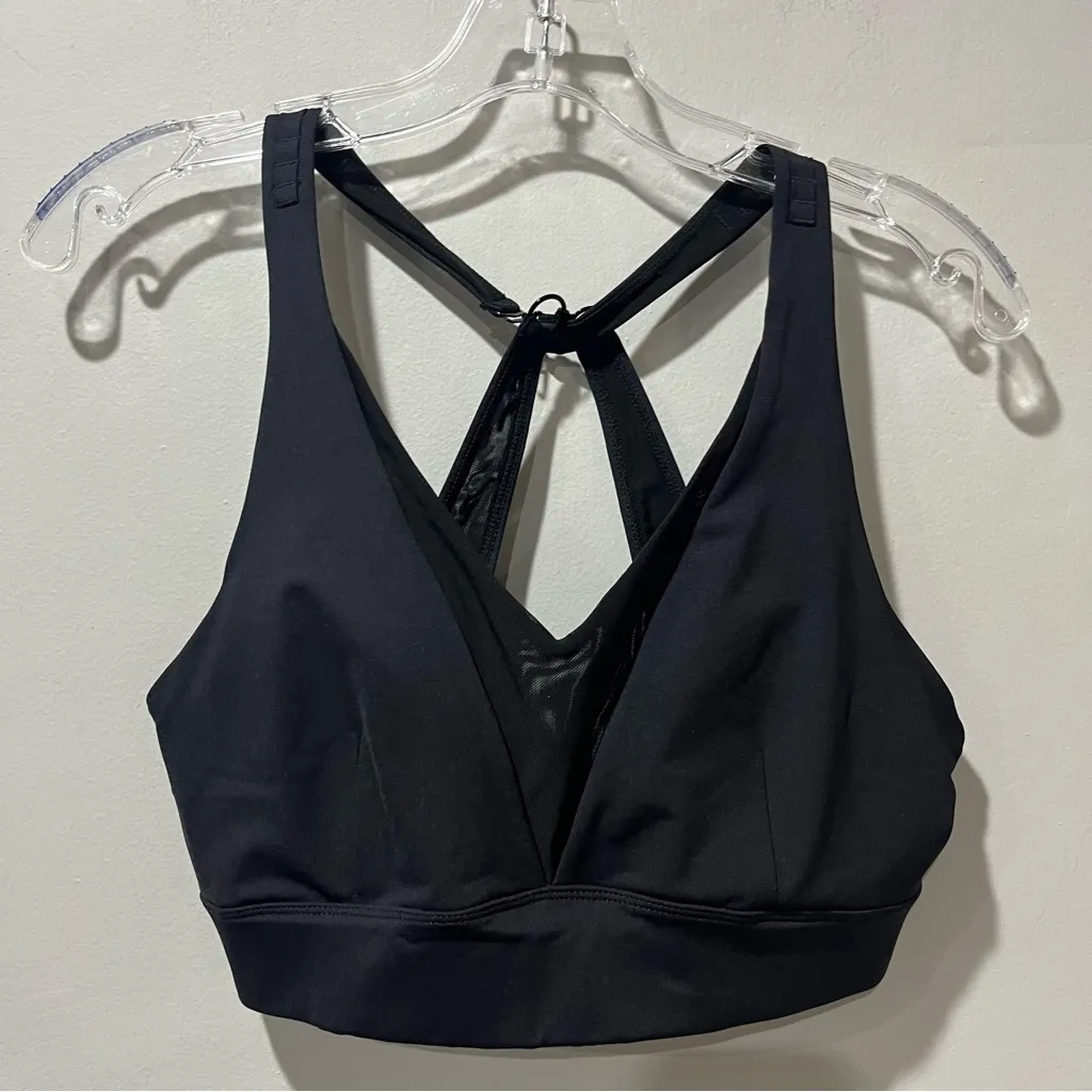 Ziya Active One More Rep Black Adjustable Mesh Bra Size Medium - Image 5