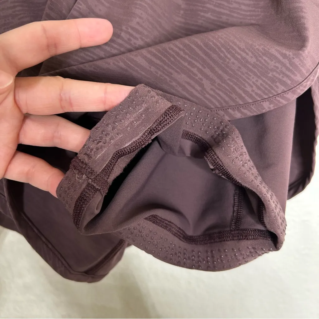 Lululemon Bootcamp Ready Short 3.5" Stride Emboss Cherry Cola 4 - Image 7