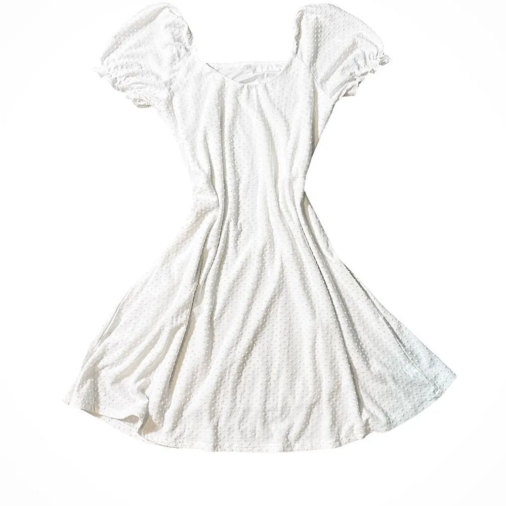 White Textured Dress - Image 2