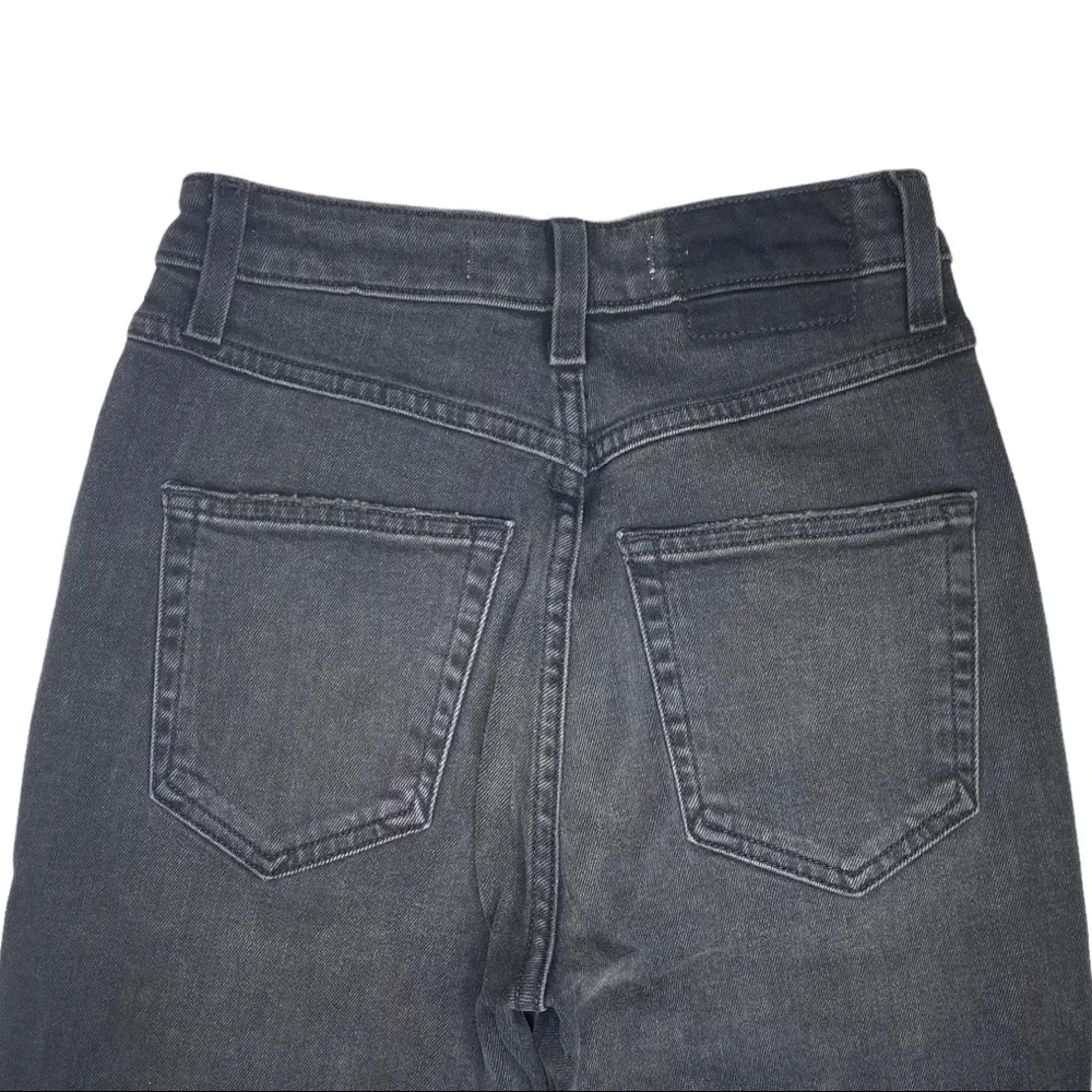 new amo ☻︎ Chloe Crop Stretch Jeans w with Piping ☻︎ Black + Natural ☻ 24 - Image 13