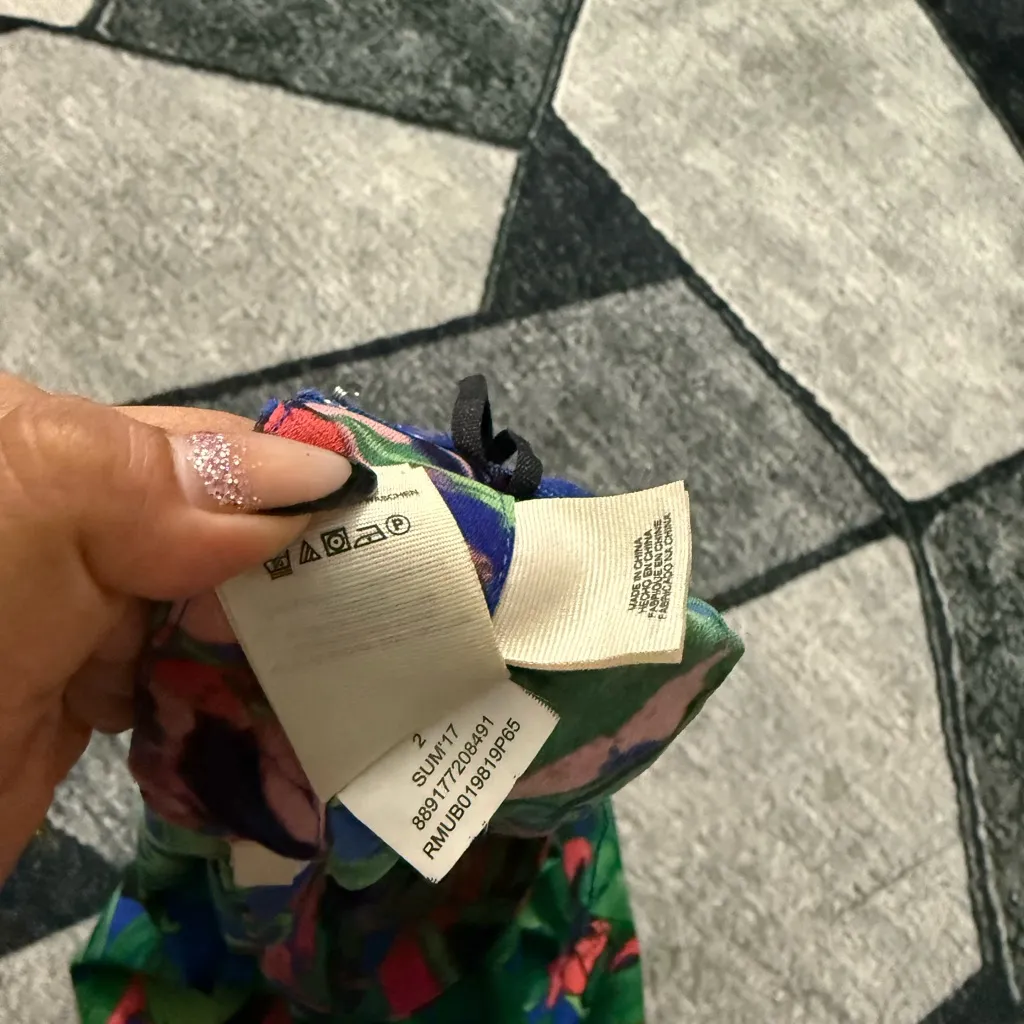 RACHEL Rachel Roy Blue and Green Wide Leg Jumpsuit Size XL - Image 10