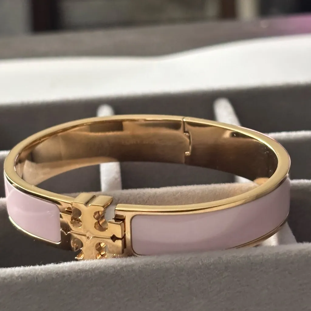 NWOT Tory Burch Gold and Pink Bracelet - Image 7