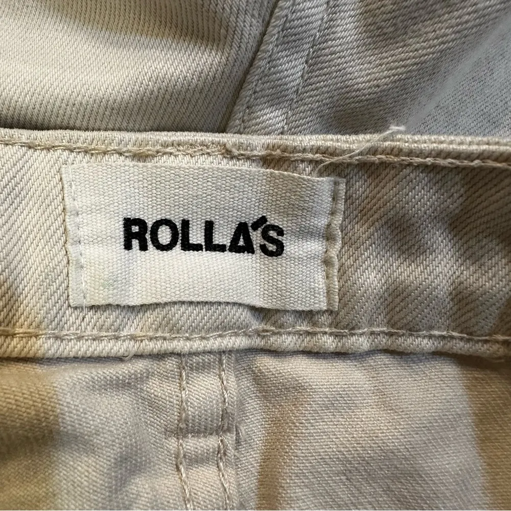 Rolla's Original Denim Short in Salt Raw Hem High Rise Size 25 White - Image 10