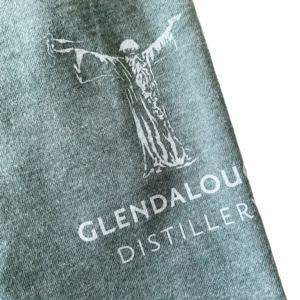 new Glendalough Distillery Graphic Tee Shirt T ☀︎︎ Heather Military Green ☀︎ Sml - Image 4