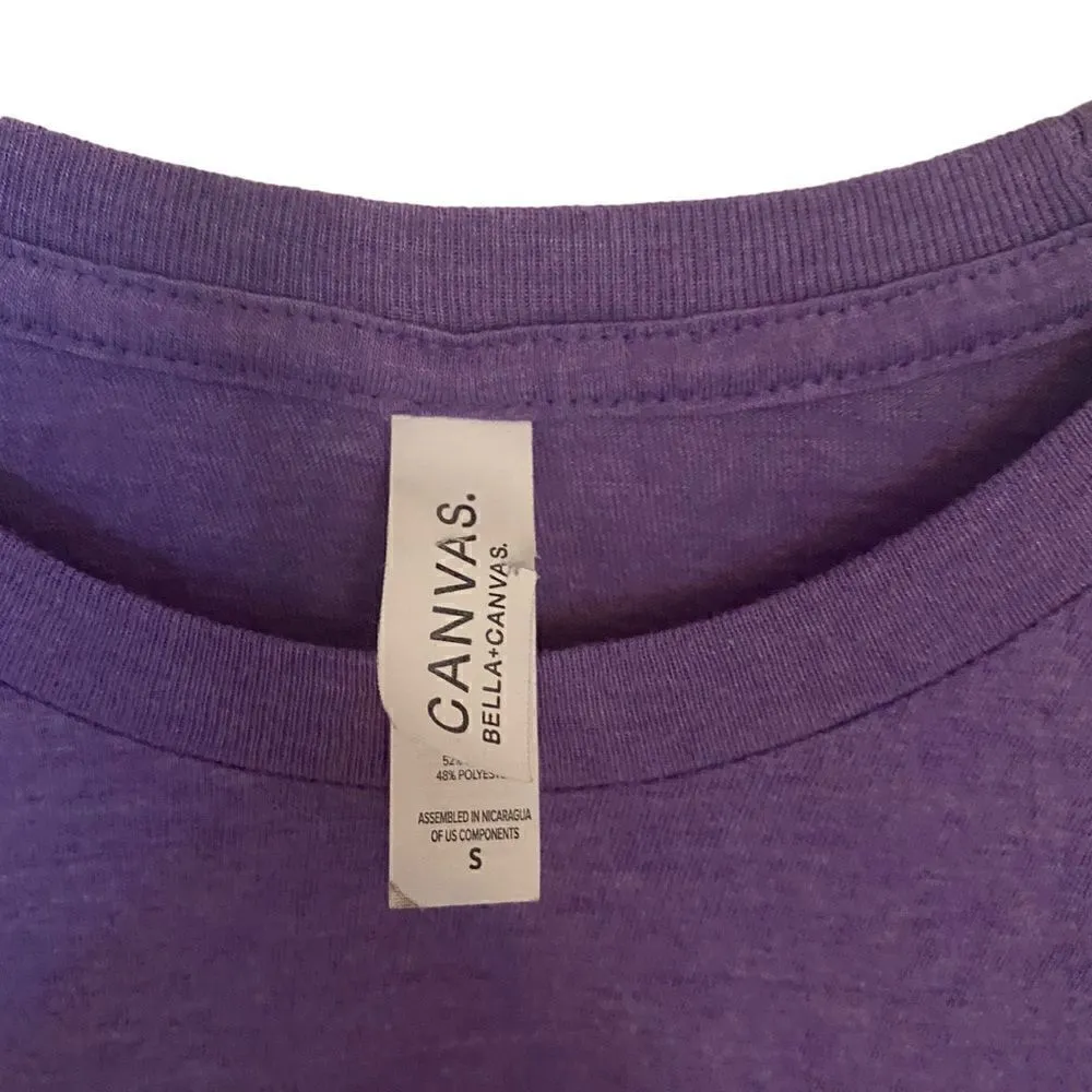 Bella Canvas Kentucky Bourbon Trail purple shirt sleeve small - Image 5