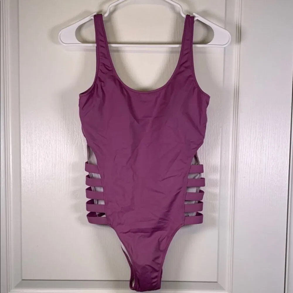 PINK Victoria's Secret Brooke Perry Model Lilac Swimsuit Size Med NWOT #2788 - Image 3
