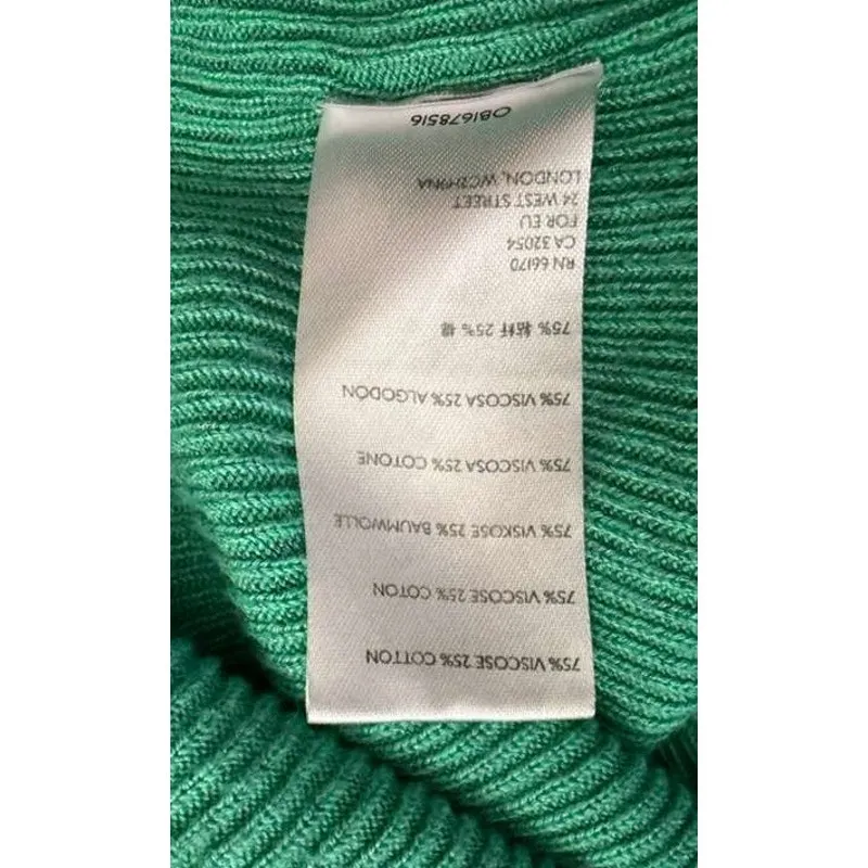 Free People Golden Hour Knit Midi Skirt Green Sz S - Image 9