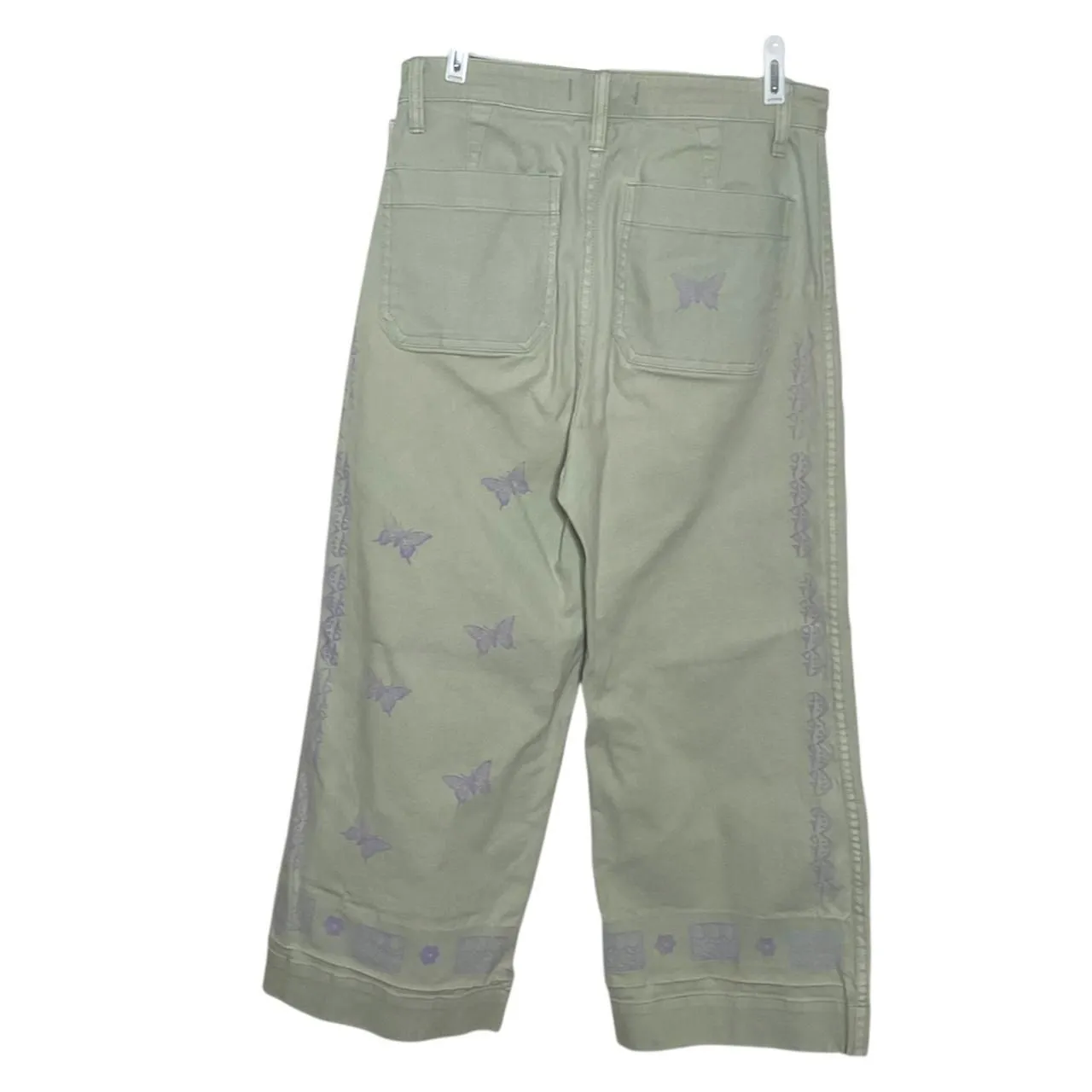 Madewell Emmett Wide-Leg Crop Pants in Sea Haze DIY Size 28 - Image 2