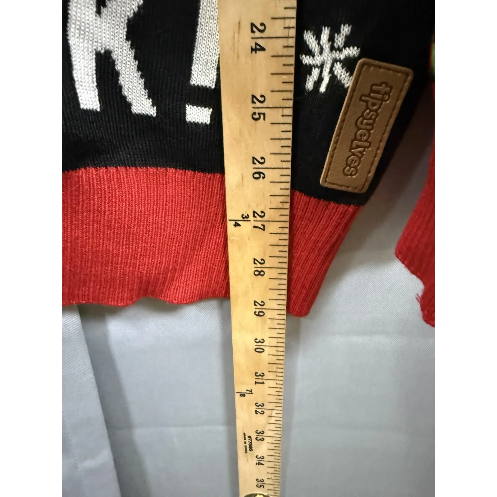 Tipsy Elves Christmas Sweater Women XL Black Red Drinking Game Target Balls - Image 8