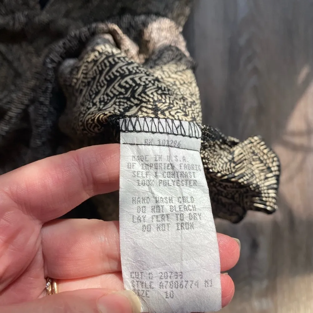 Vintage Y2K 90s Babydoll Silk‎ Fairy V-Neck Short Sleeve Textured Blouse Size 10 - Image 7