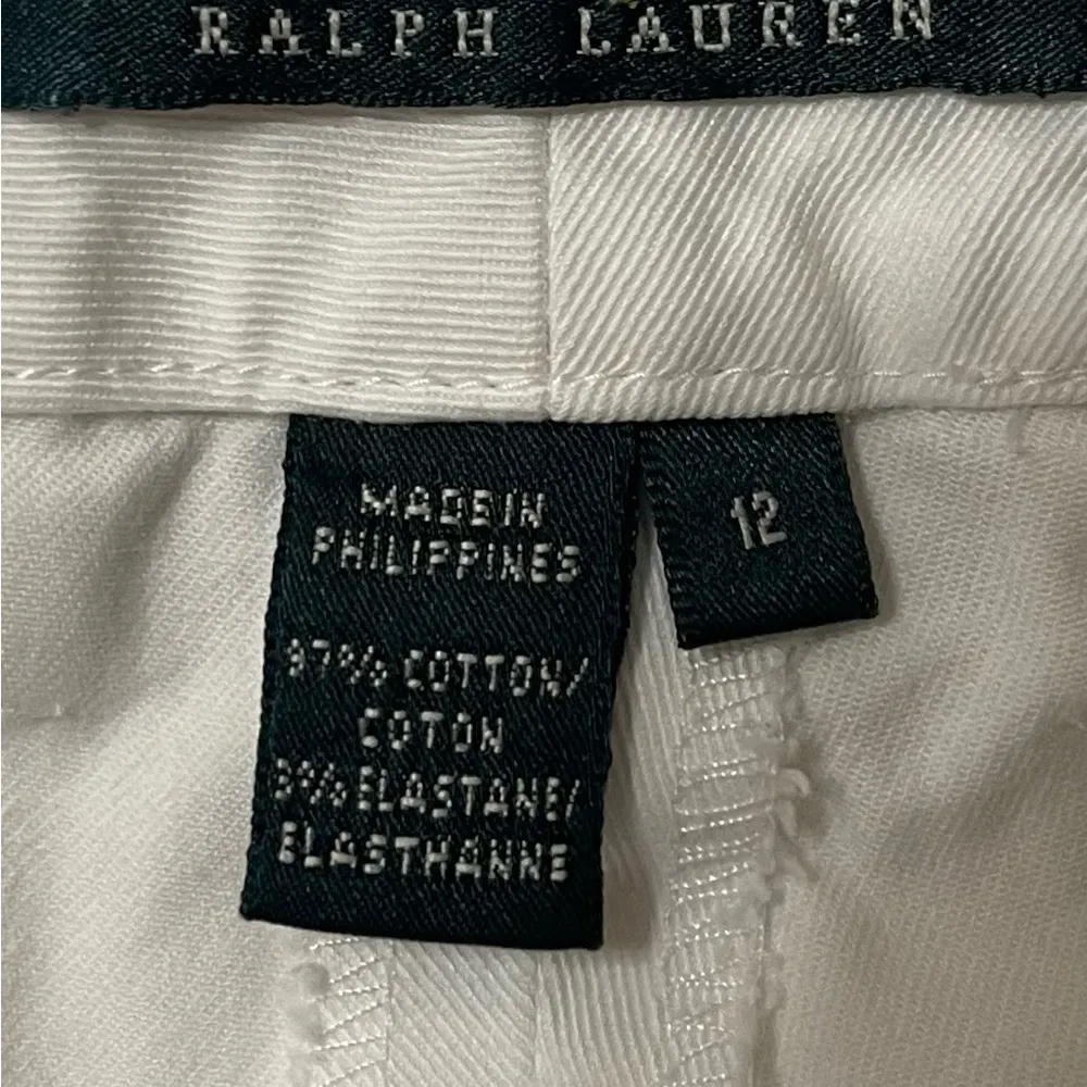 LAUREN Ralph Lauren wide leg white pants. Size 12. - Image 5