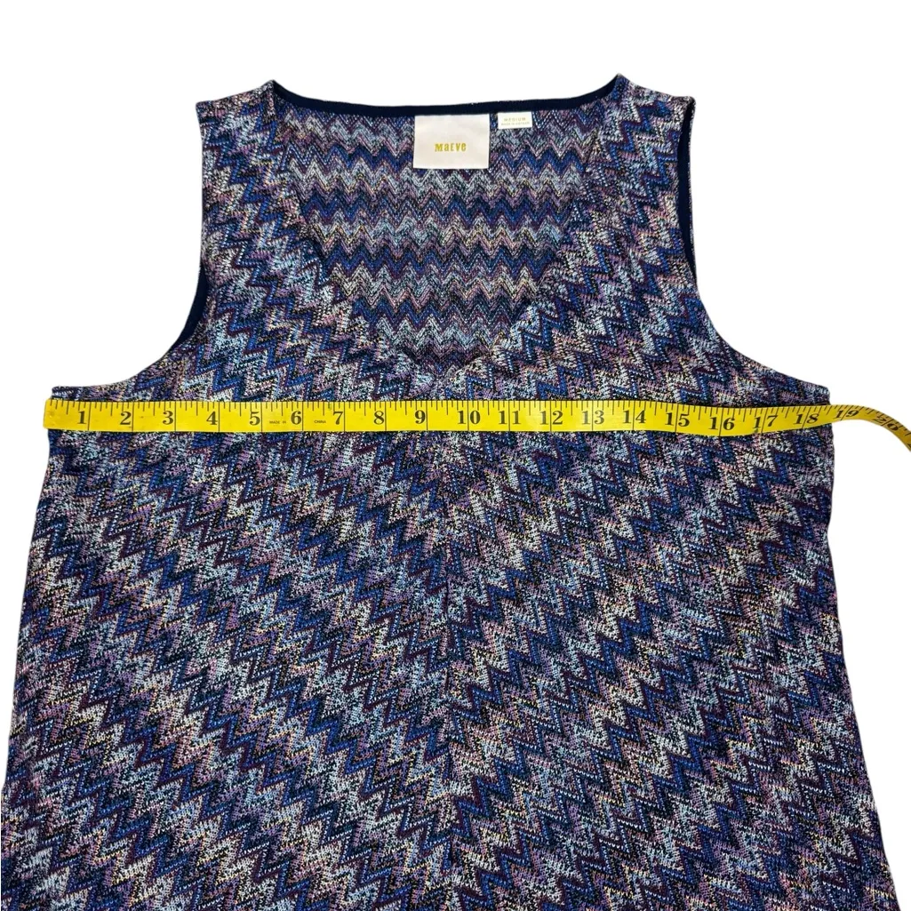 Maeve Multicolor Chevron Knit Top Size Medium - Image 16