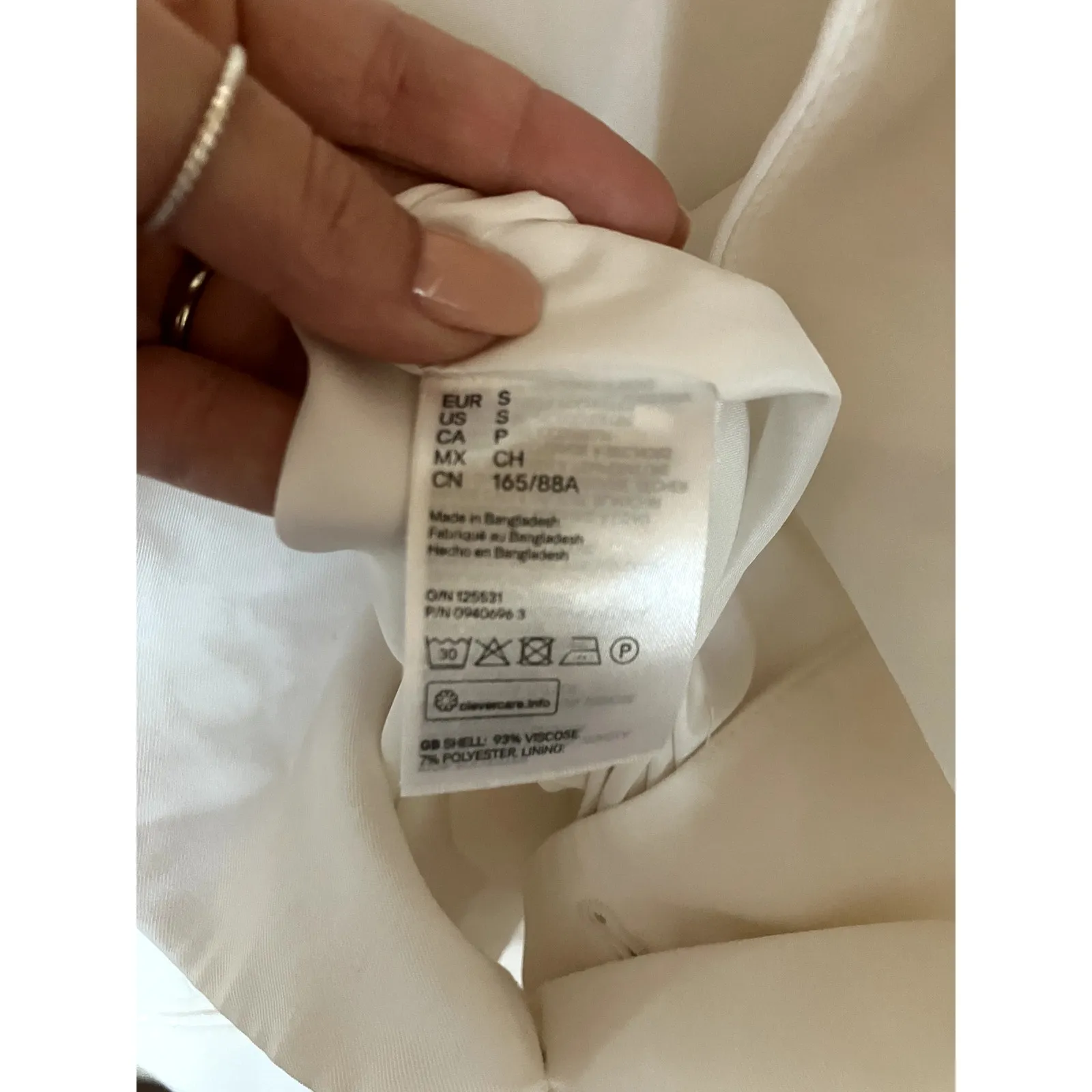 H&M Slouchy Oversize Double Breasted Blazer Size Small S Unstructured Minimalist - Image 5