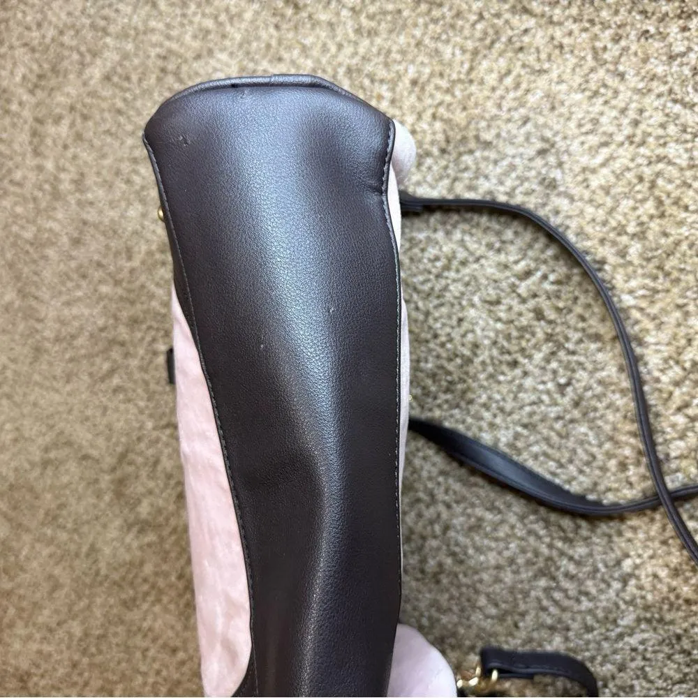 Juicy Couture Retro Vibe Satchel Bag Purse Dusty Pink Light Pink - Image 4