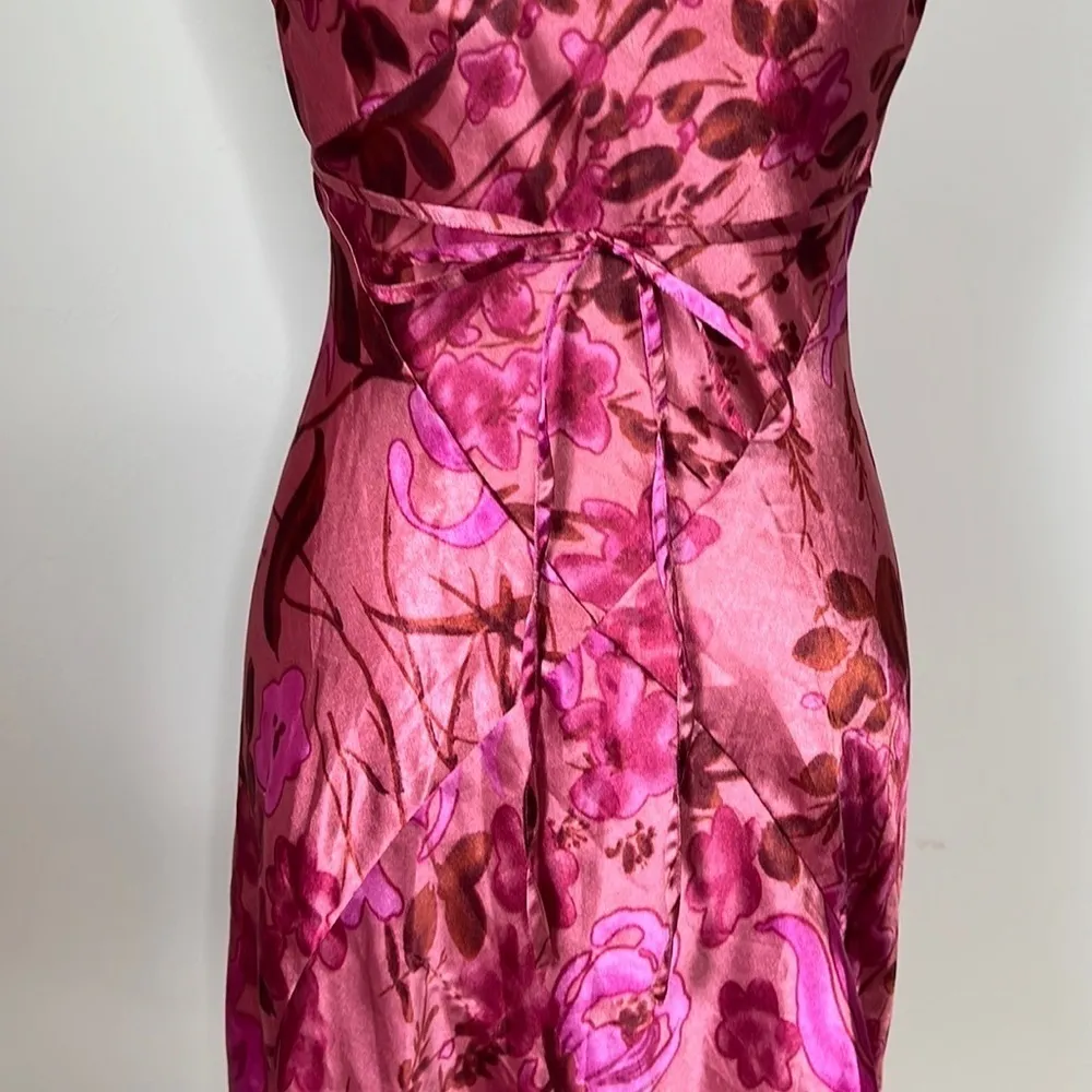 Vintage Charlotte Russe Satin Floral Dress - Image 6