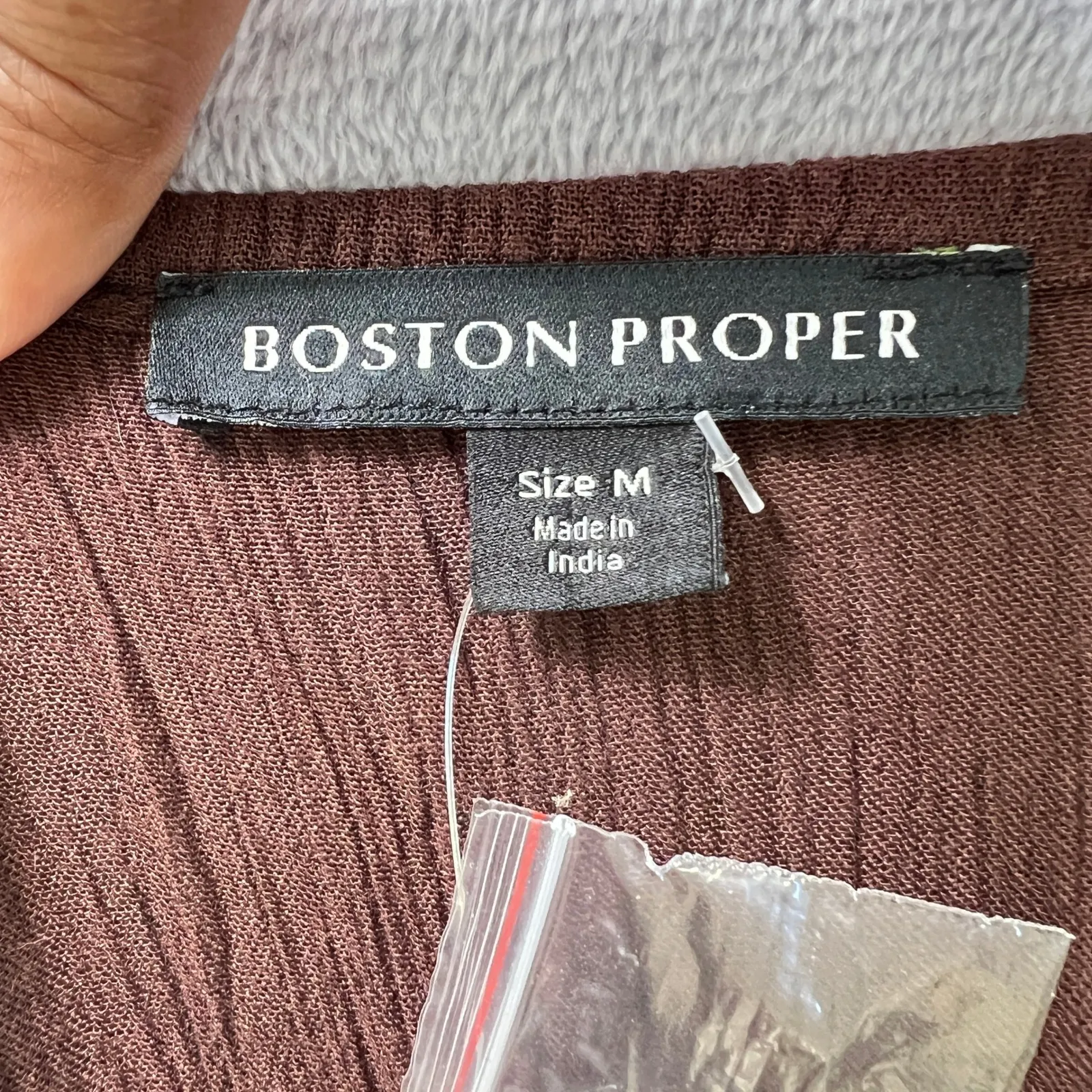 Boston Proper Maxi Dress Gold Embroidered Tiered Smocked Empire Waist Medium - Image 3