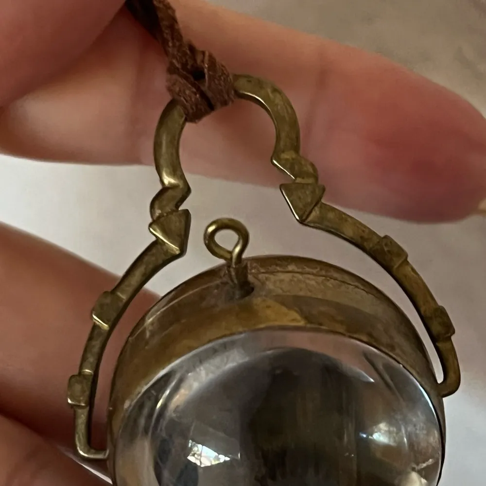 Steampunk magnifying orb watch, transparent, handwinding, very unique looking Gold - Image 8