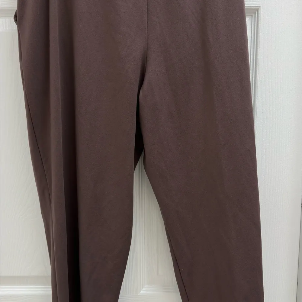 Joie Womens XL Paper Bag Waist Soft Easy Pants Stretch Taupe Drawstring - Image 10