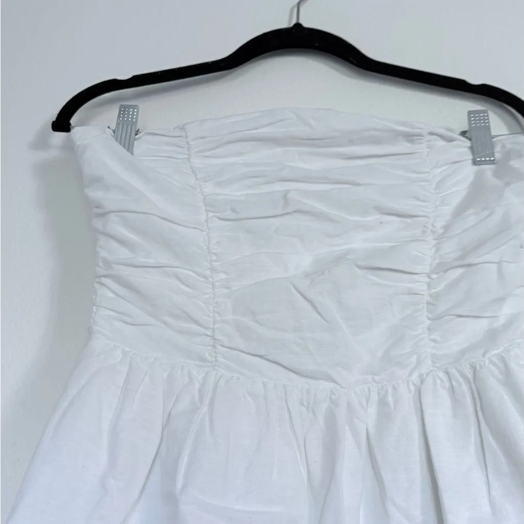 More to come robin mini White Strapless Dress - Image 4