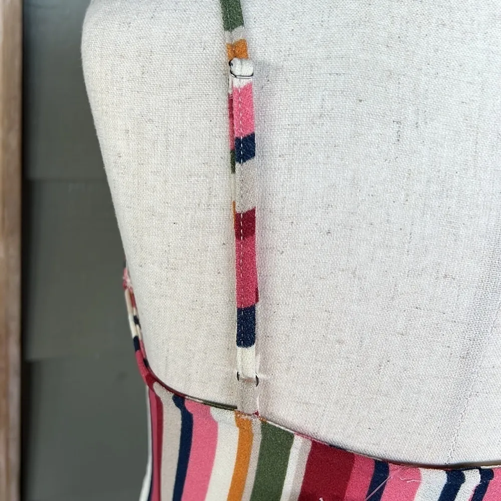 BCBGeneration Striped Midi Dress - Image 9