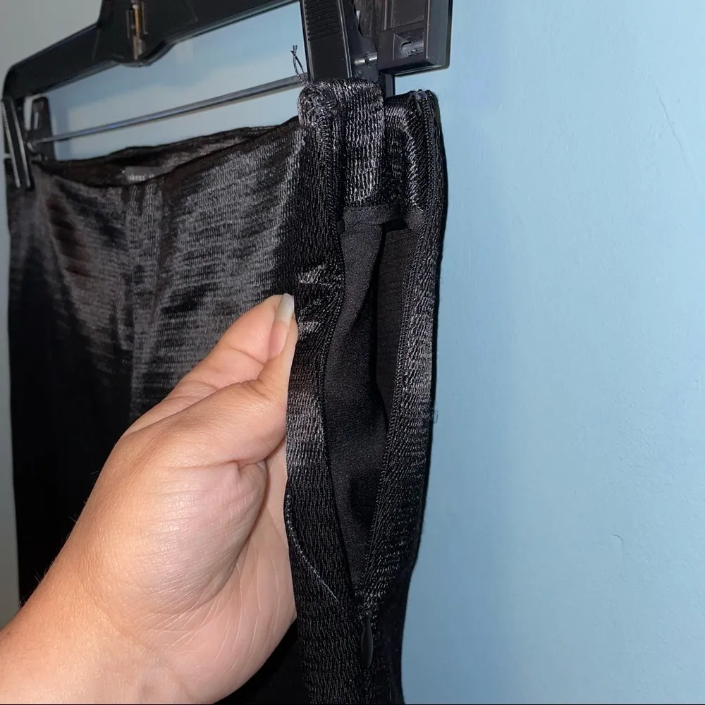 Theyskens’ Theory Casual Black Pants Satin Sheen Size 2 - Image 6