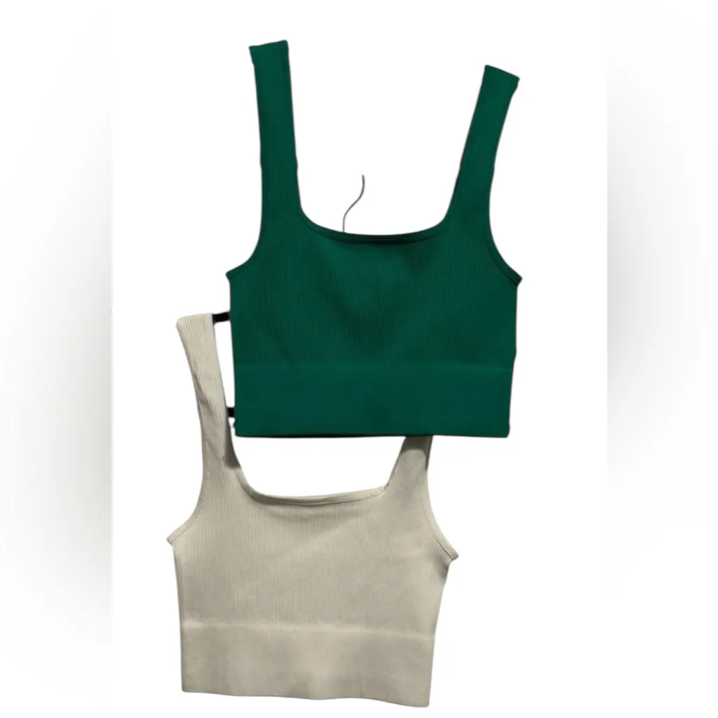 NWOT S/M Zenana Outfitters Fitted Crop Tank Tops - Image 4