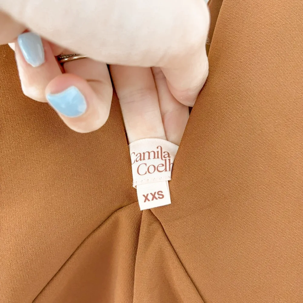 NEW Camila Coelho Ember Pants Brown - Image 6