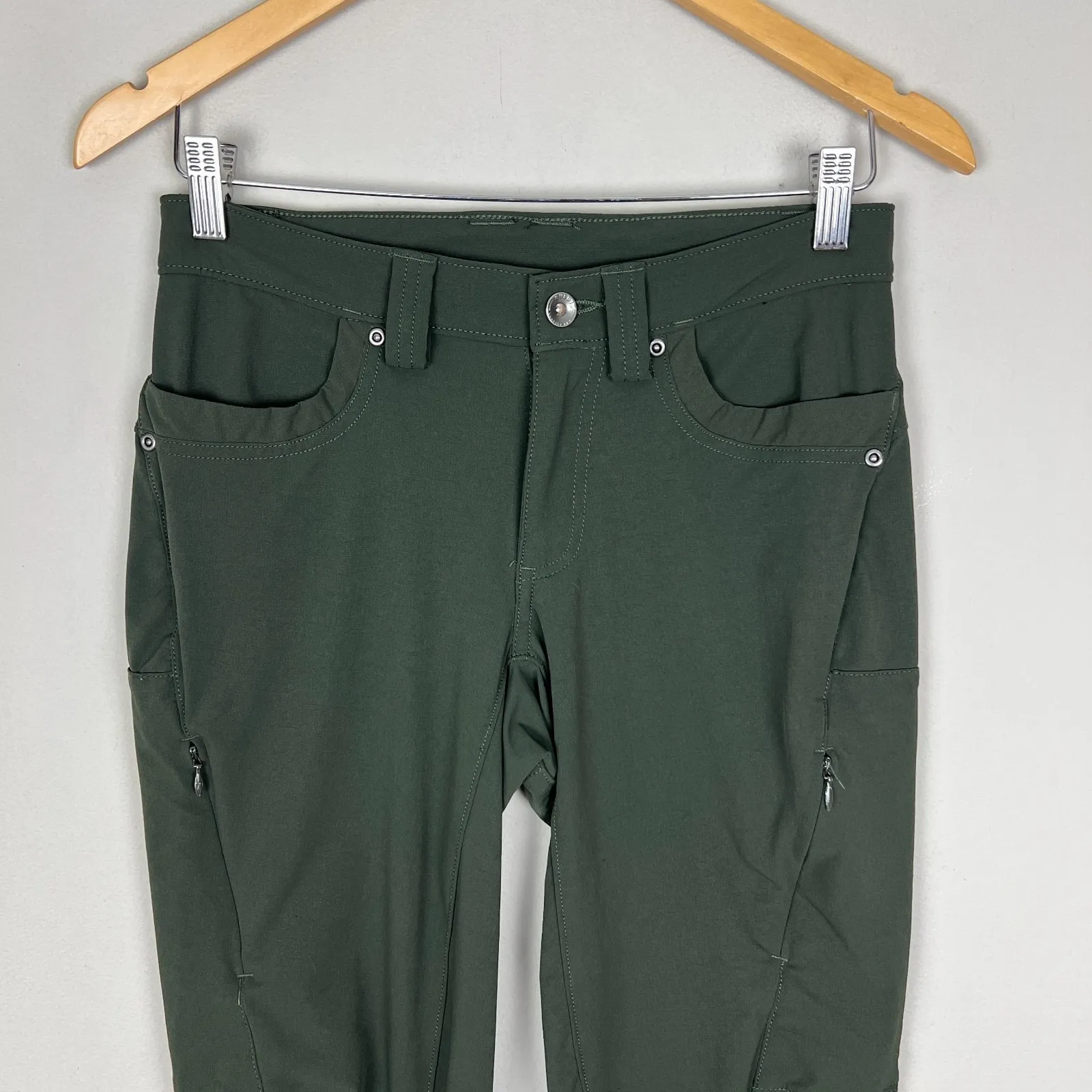 Duluth Trading Flexpedition Pants Womens 2x32 Green Bootcut Outdoor Hiking Nylon Size 2 - Image 2