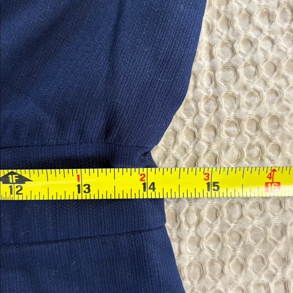 NWT Lauren James Landry Solid Navy 100% Cotton Dress Medium - Image 8