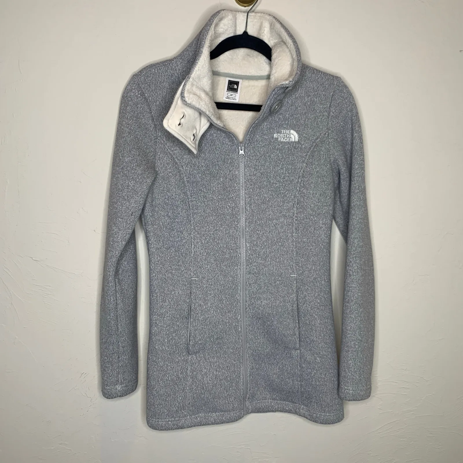 the North Face  Caroluna Fleece Jacket  Sz Small Gray Soft - Image 6
