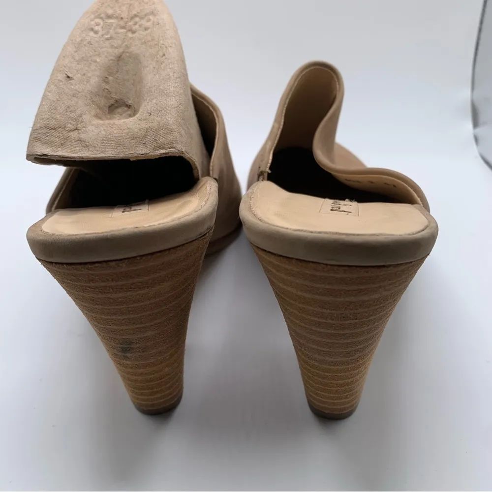 Paul Green Vonda Mule Shoes Women's 8 UK / 10.5 US Tan Nubuck Leather Clog 2165 - Image 7