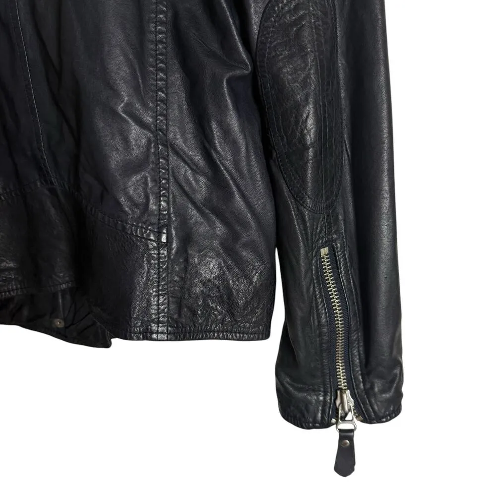 Isabel Marant Atoile Kady Quilted Leather Midnight Blue Moto Biker Jacket Size 4 - Image 16