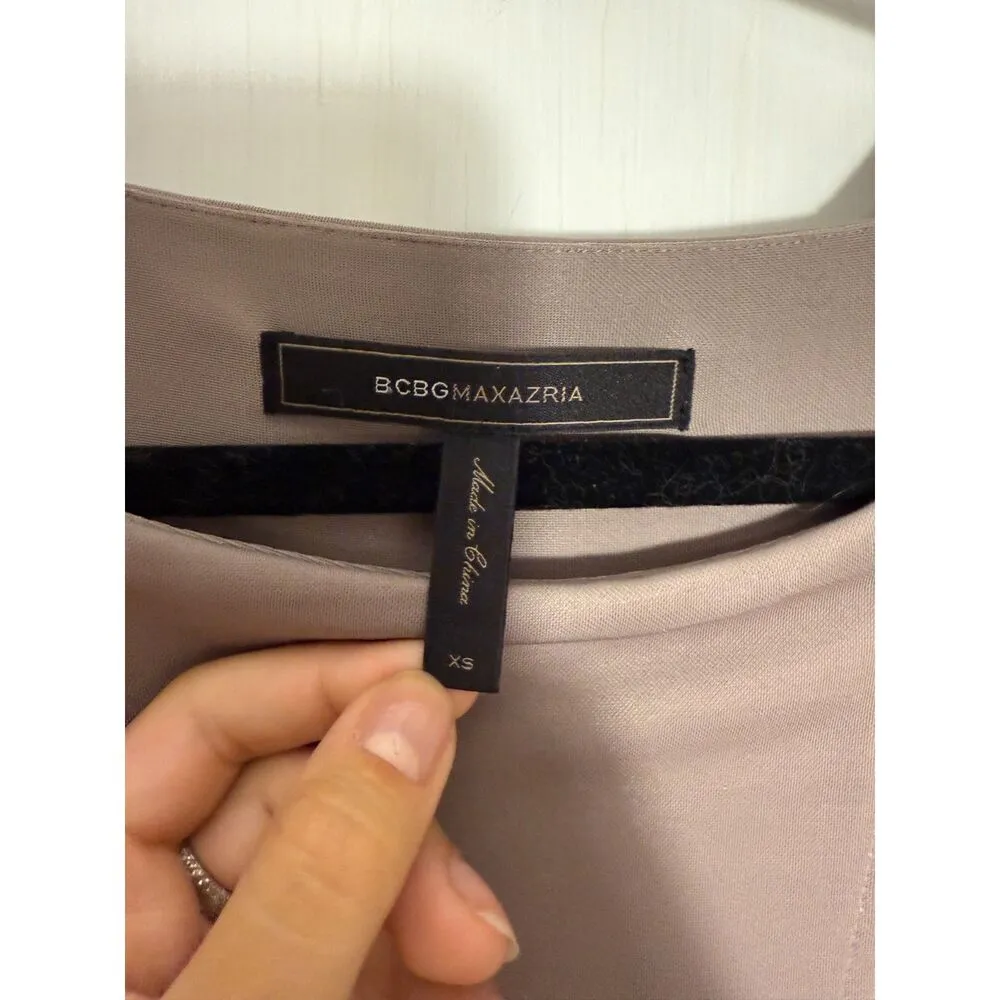 BCBG MaxAzria Cinder Color Renee Rouched Bodycon Cocktail Dress - Image 3