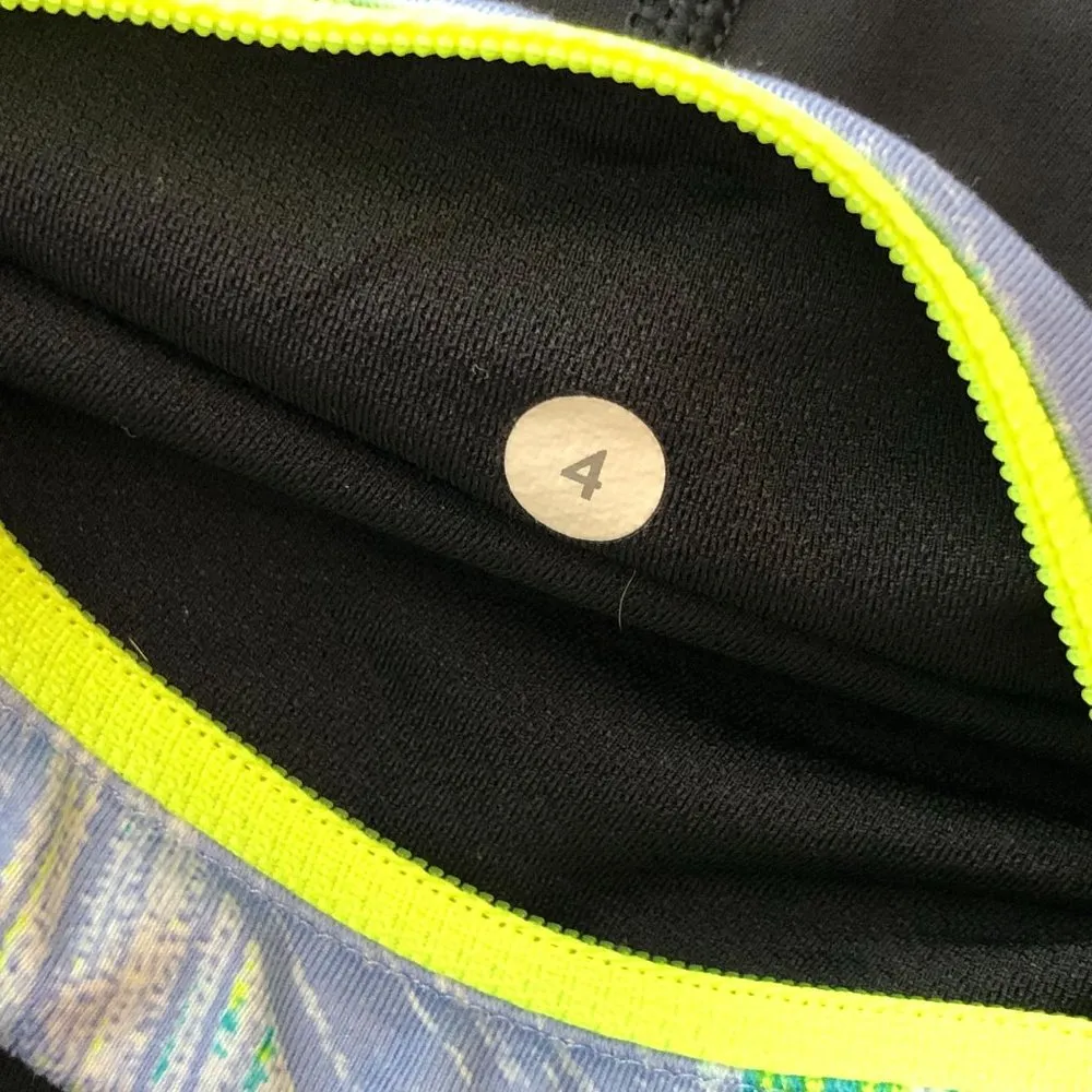 Lululemon Womens Embody Crop Leggings 23" - Black Clear Mint 4 - Image 4