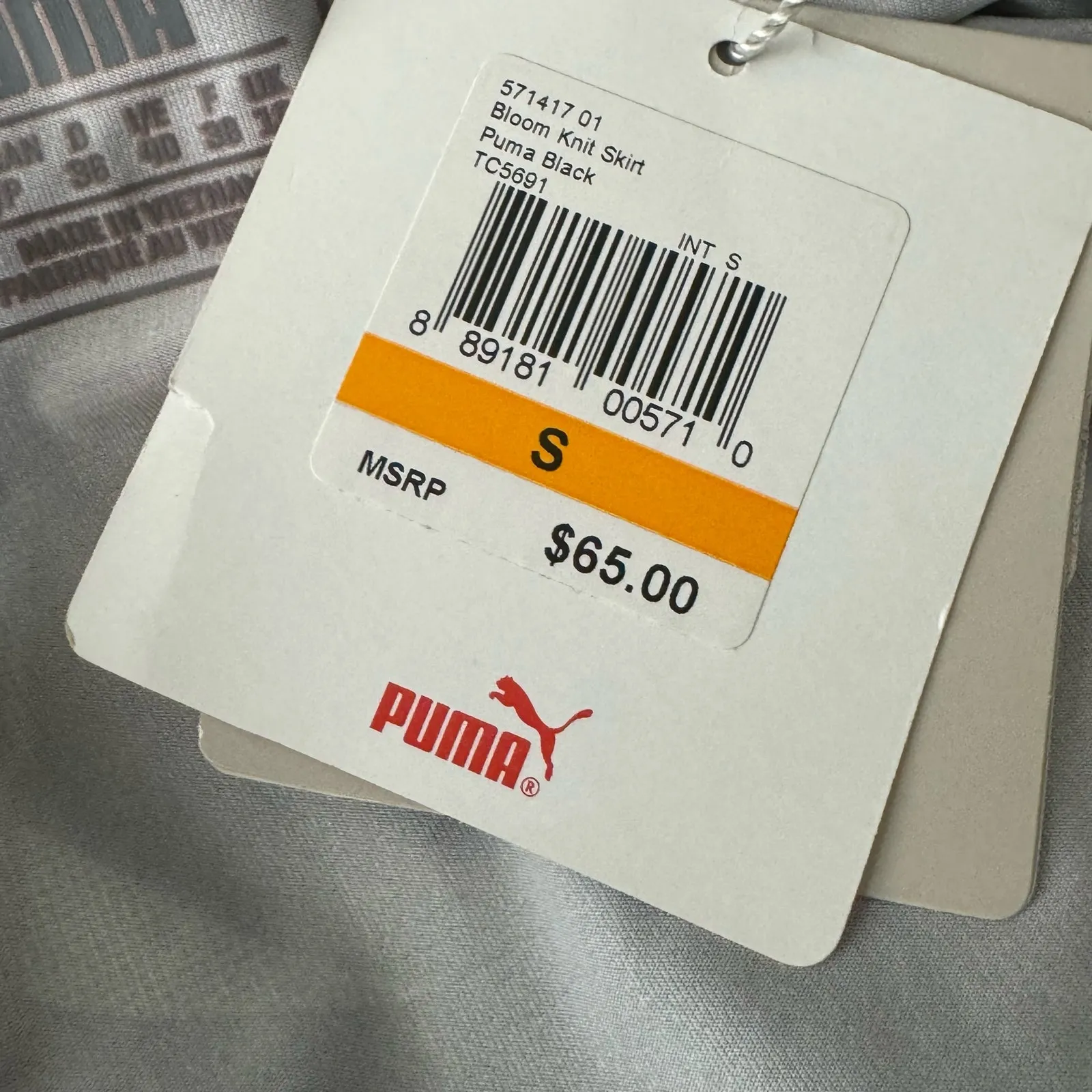 Puma Black Bloom Knit Magenta Golf Tennis Skort‎ Skirt Size S NWT - Image 7