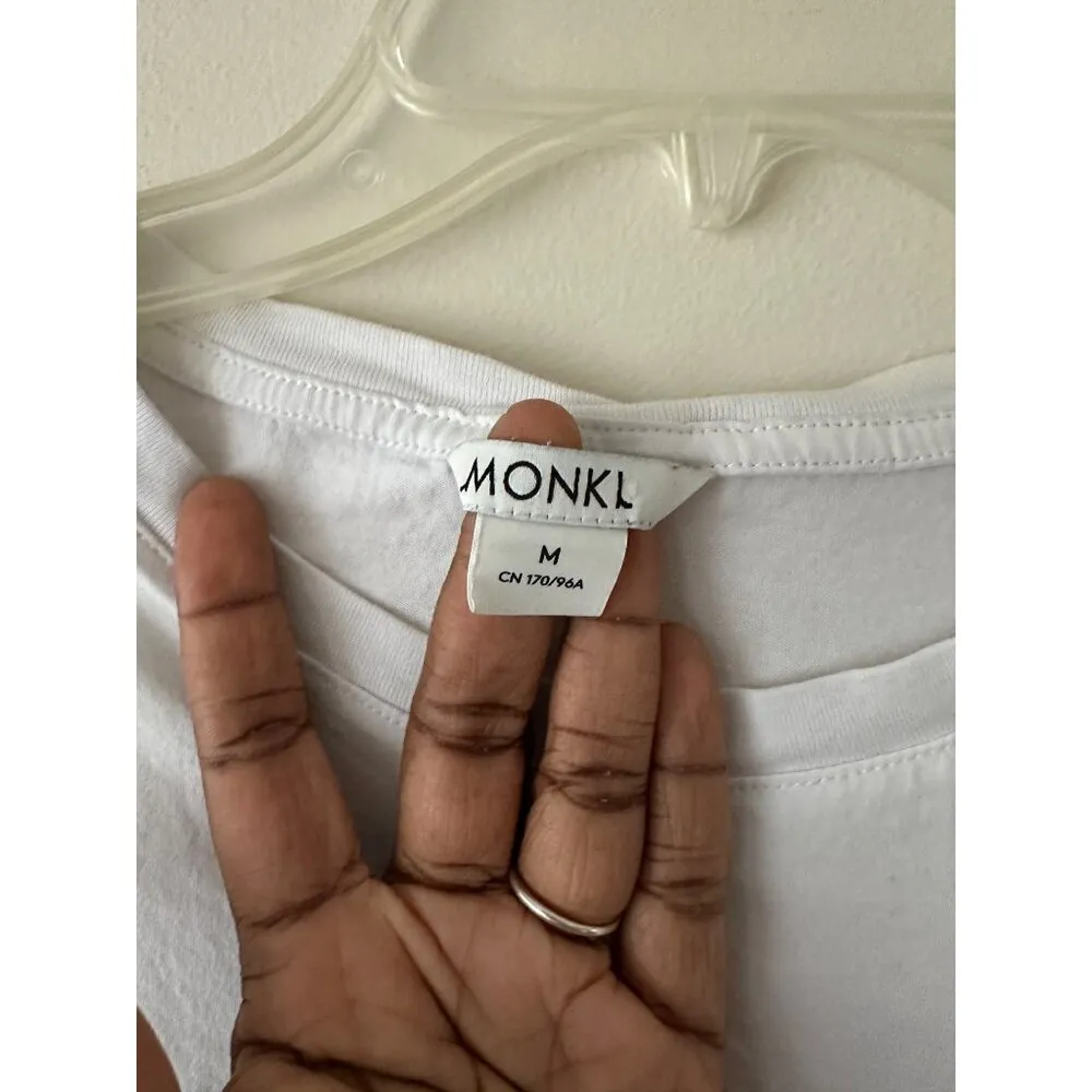 Womens Cropped Graphic T-Shirt"Stronger Together"  Size M White Boxy 90S Y2k - Image 3