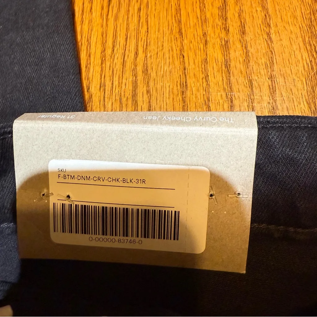 Everlane The Curvy Cheeky Jean Black Size 31 Regular NWT - Image 6