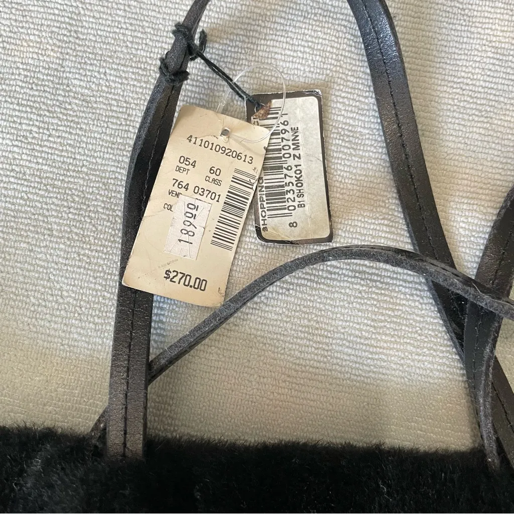 Vintage Furla Fur Tote Bag | Size: One Size - Image 4