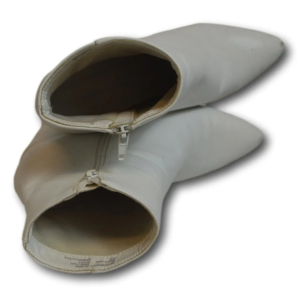 Madden Girl Finlee Ankle Boots, Women's Size 8.5 M, White - Image 7