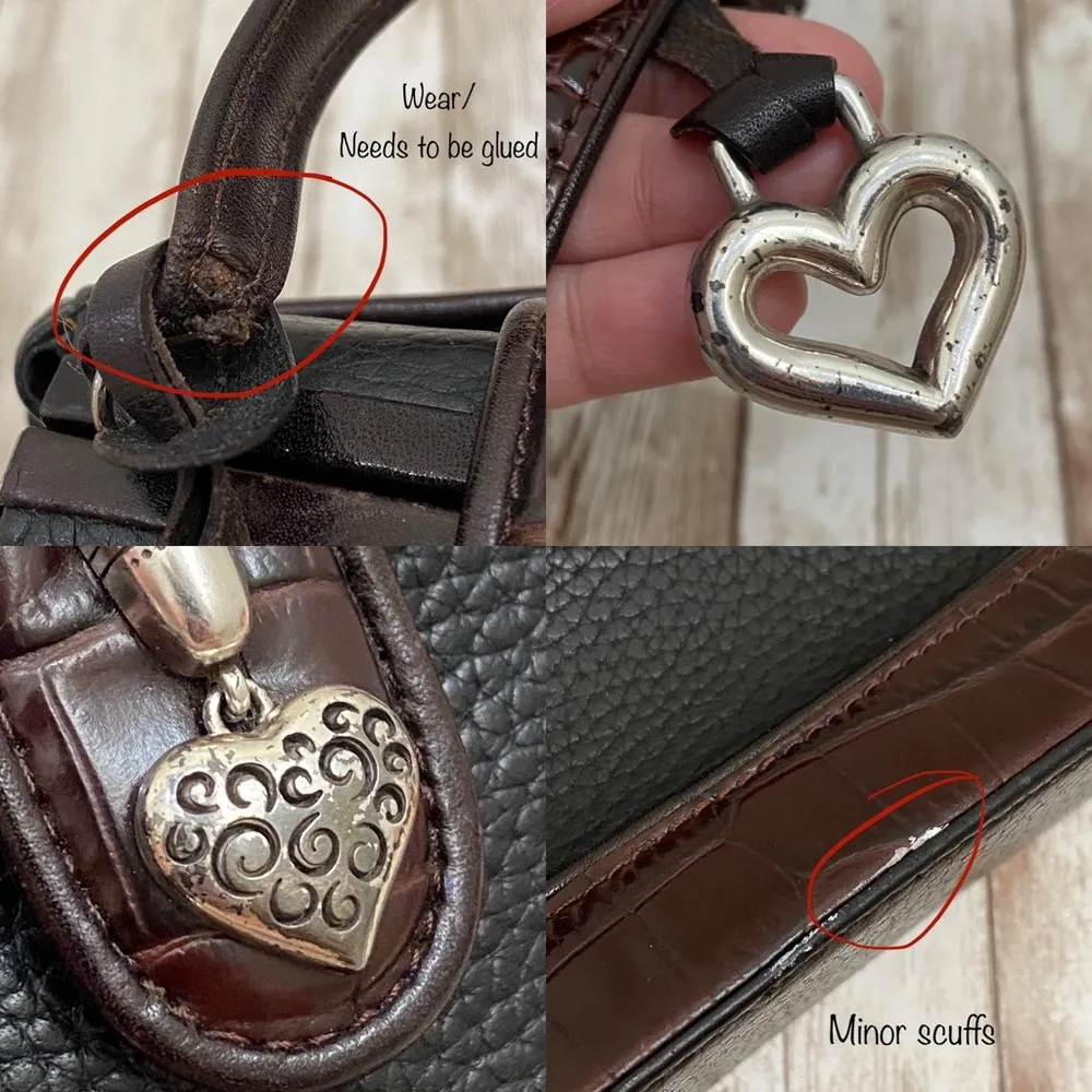 Rare Vintage Brighton Mini Leather Clutch Handbag - Image 15