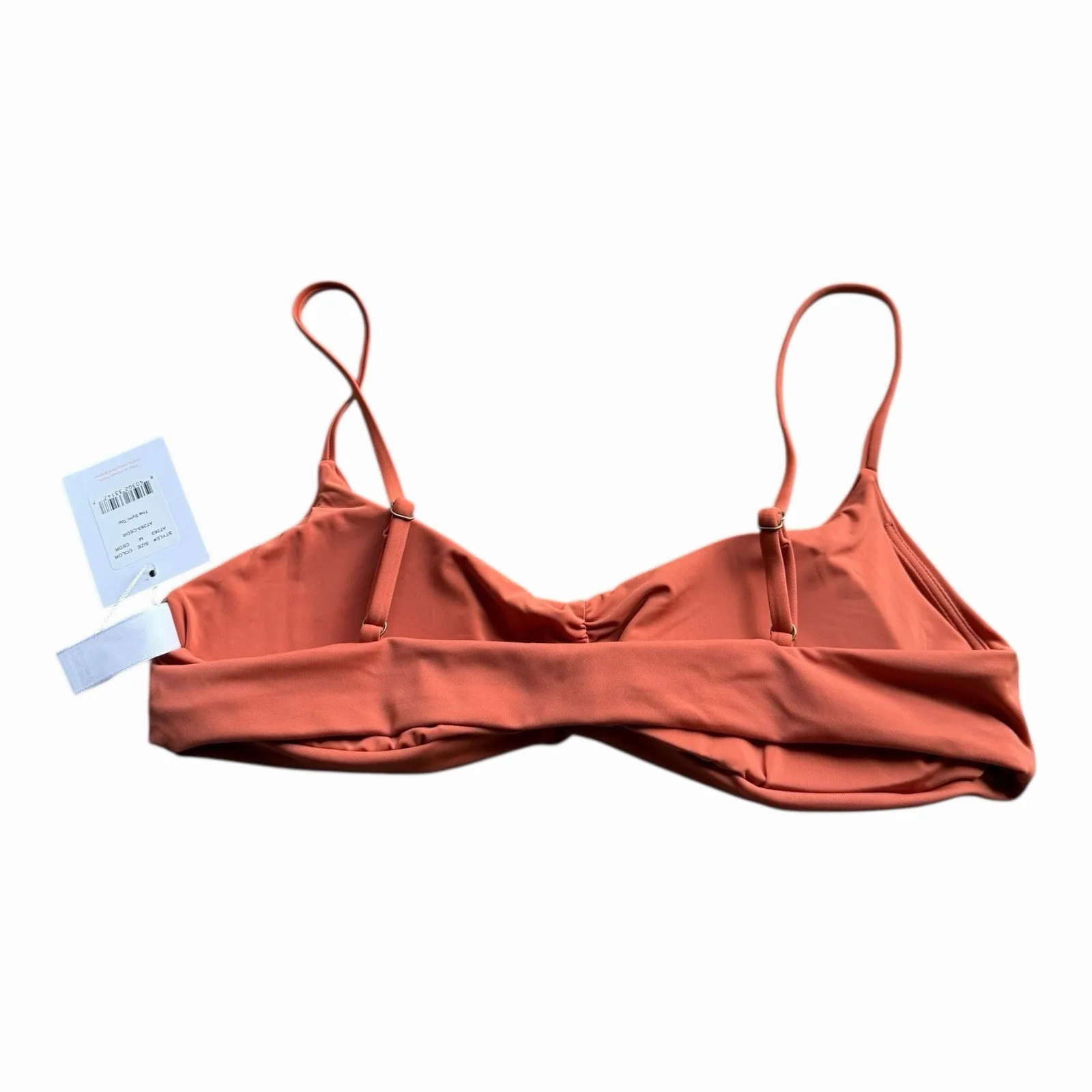Andie Swim the Symi Bikini Top NWT size Medium in Cedar Ruched Front Swimsuit - Image 5