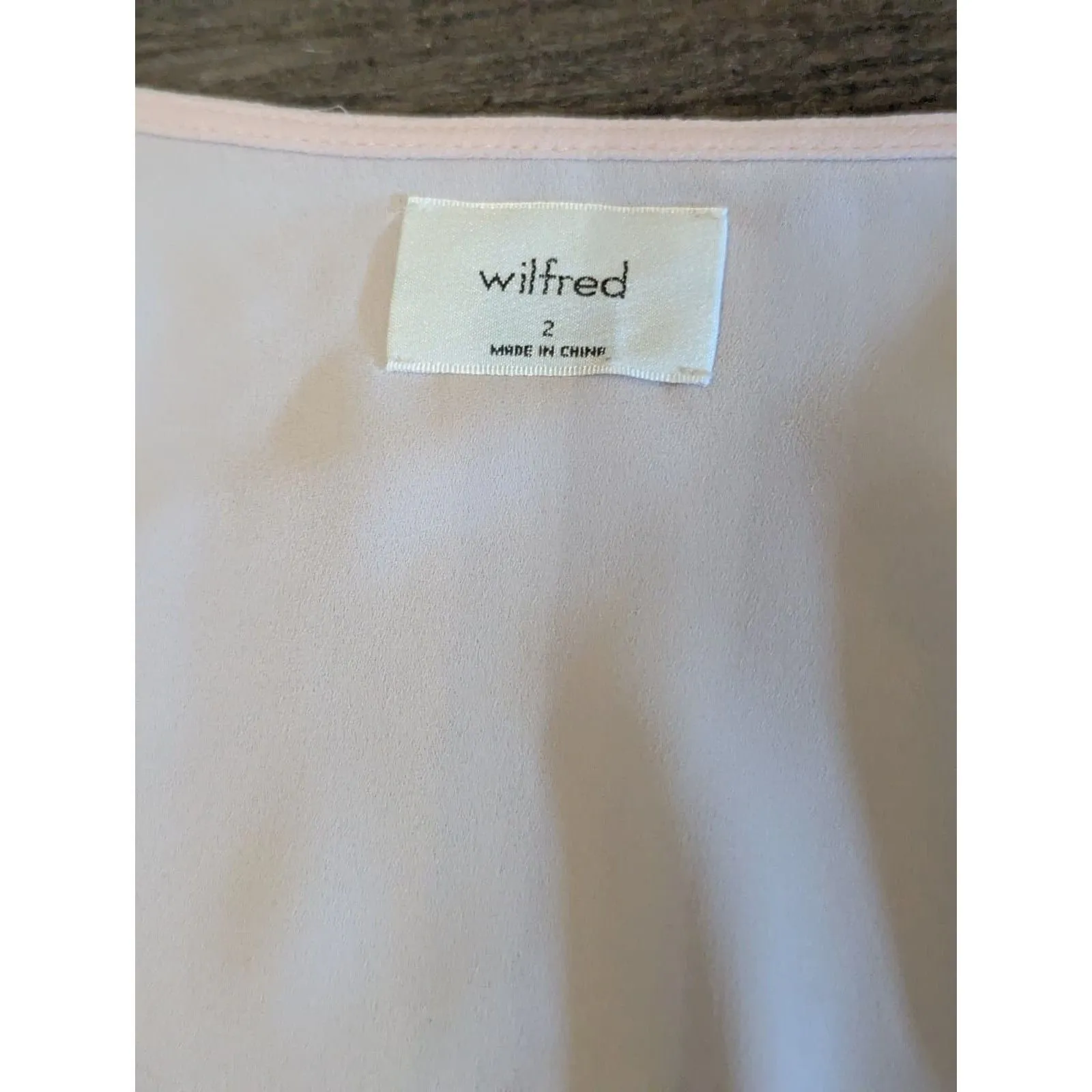 WILFRED ARITZIA Freya Dress Size 2 Rose Quartz Pink Button Front Mini NWT - Image 3