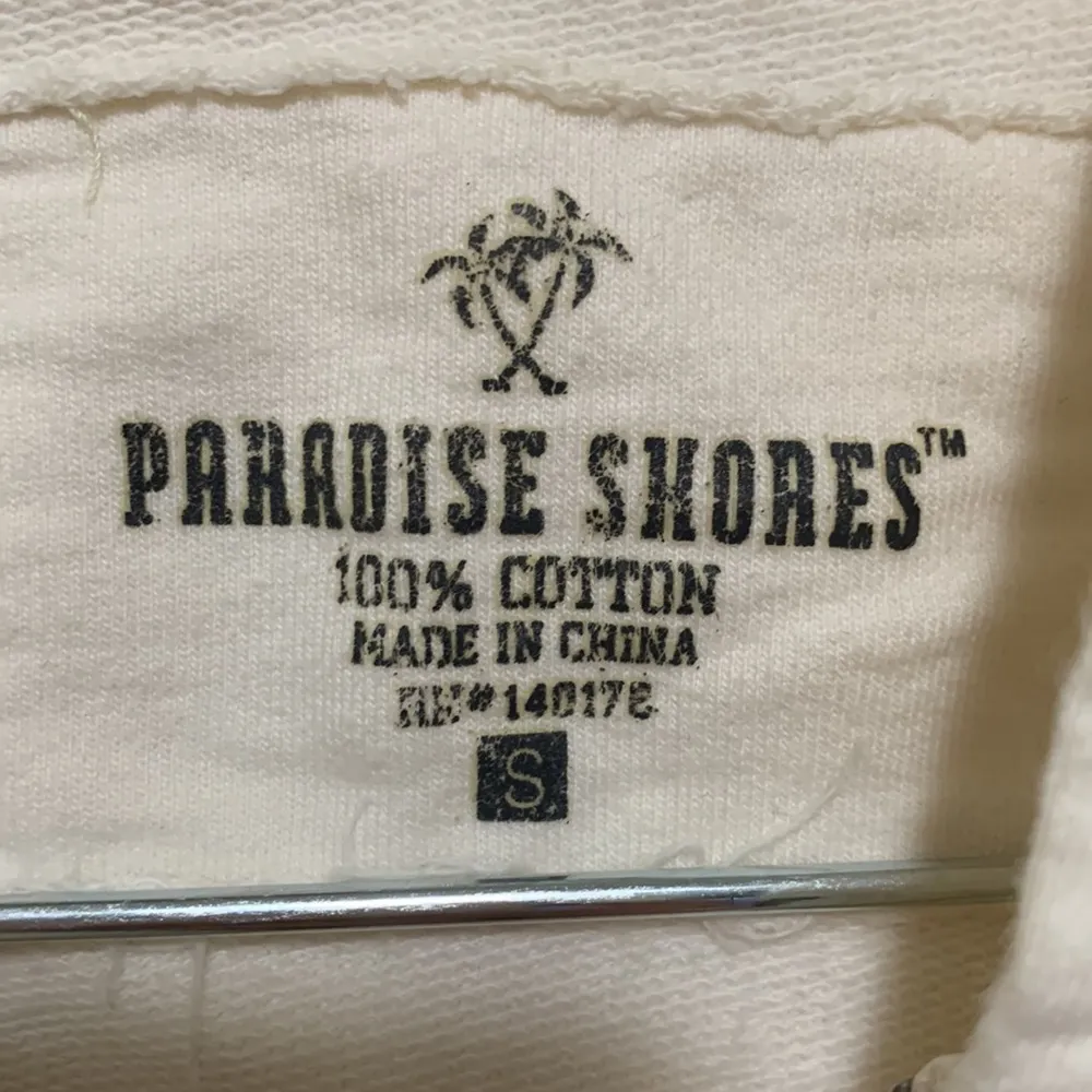 Paradise Shores woman SMALL cotton sweater zip up w/ hoodie Pink - Image 4