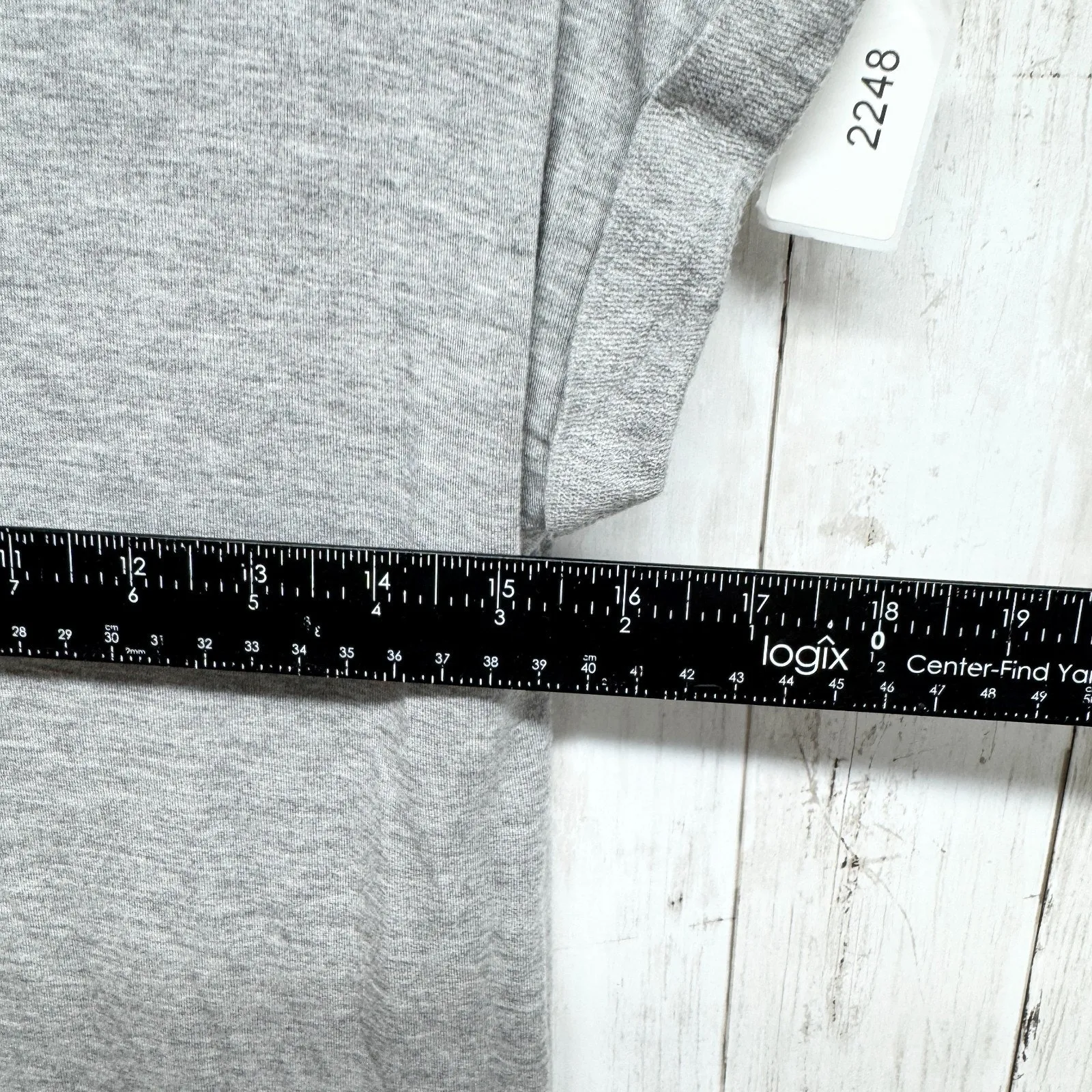 Antistar Dress Women Size XS Gray Boat Neck Short Sleeve Midi Cuffed Sleeve - Image 4