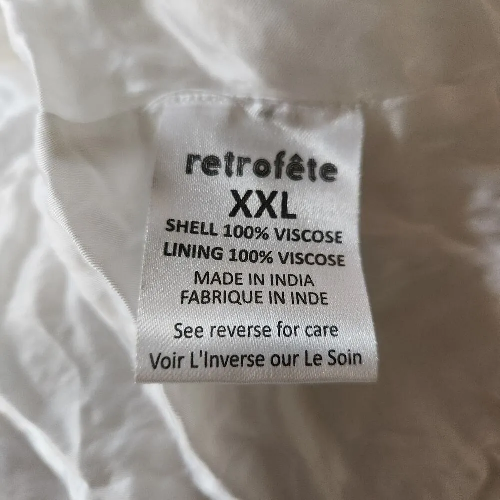 Retrofete Katya Dress in White Sequins Size XXL NWT Spaghetti Straps Sleeveless - Image 12