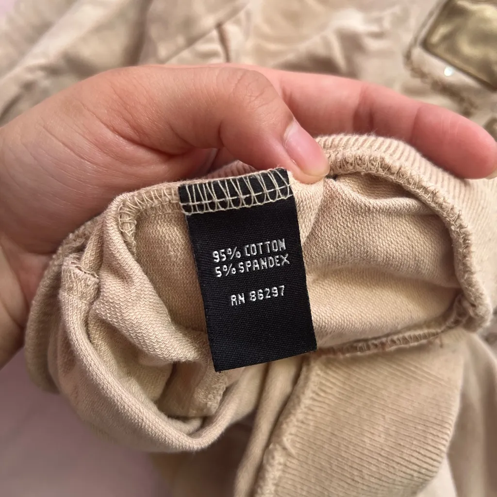 BCBGMAXAZRIA  Women's Beige Bomber Jacket - Image 6