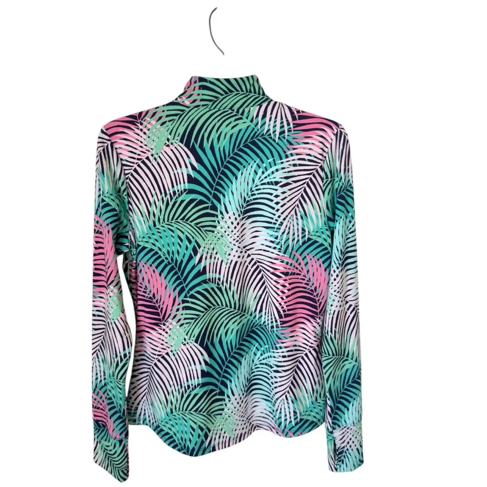 Tommy Bahama Medium Golf & Tennis Tropical Full Zip Jacket Thumbholes Po… - Image 3