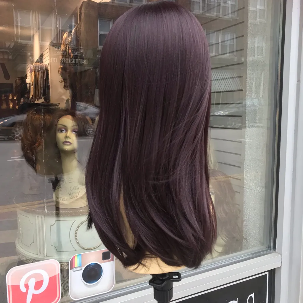 Ethnic texture thick Lace plum wig 2019 Hairstyle - Image 4